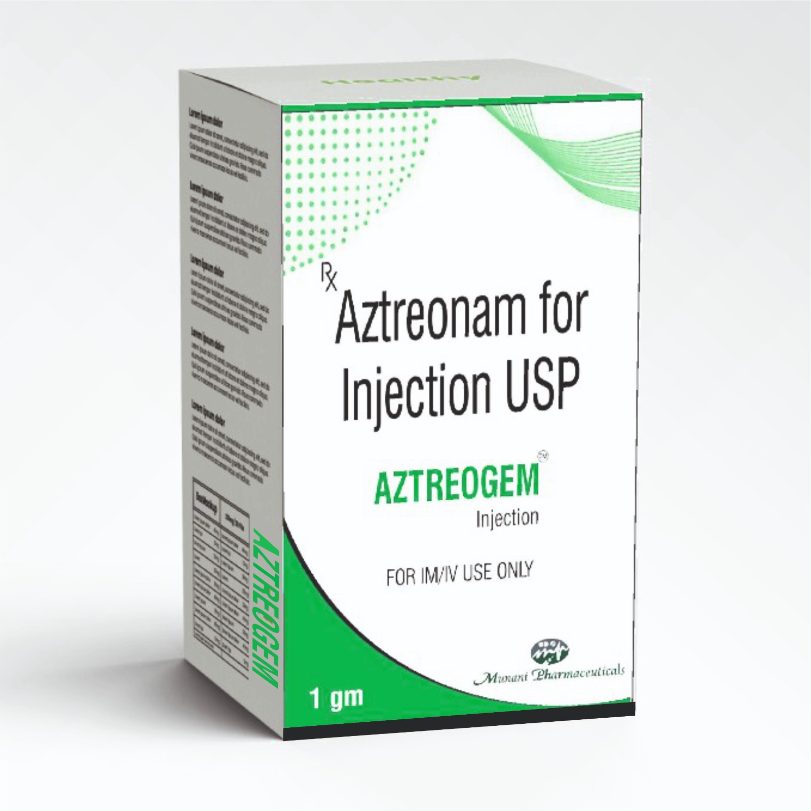 Aztreogem 1gm USP Injection